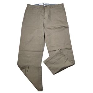 Haggar Premium Soft Chino Pants Men's 36x30 Khaki Straight Fit NEW